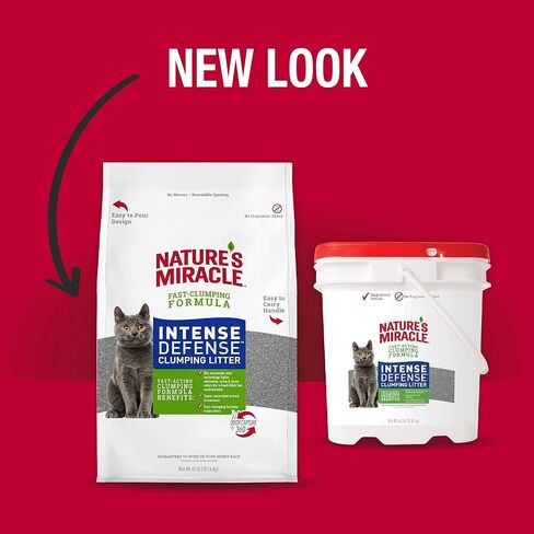 Nature's Miracle Nature’s Miracle Intense Defense Odor Control Litter, 20 Pounds, Odor Control in Saudi Arabia