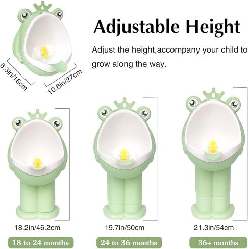 تدريب الضفدع التدريب، نونية تدريب مبولة للأطفال الصغار، مبولة مثبتة على الحائط للأطفال على التبول، الحمام مضحك الأطفال مدرب ، أخضر in Kuwait