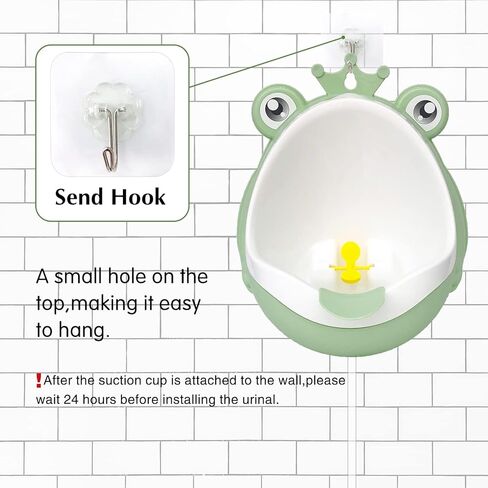 تدريب الضفدع التدريب، نونية تدريب مبولة للأطفال الصغار، مبولة مثبتة على الحائط للأطفال على التبول، الحمام مضحك الأطفال مدرب ، أخضر in Kuwait