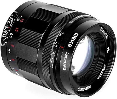 Meike 35mm f0.95 Large Aperture Manual Focus APS-C Lens Compatible with RF-Mount Cameras EOS-R EOS-RP R5 R6 R7 R10 R50 Under APS-C Mode in Saudi Arabia