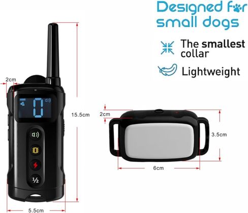 Tifoss Dog Shock Collar with Remote - 1000FT Dog Training Collar with 4Training Modes, Beep, Vibration, Shock, IPX7 Waterproof Rechargeable Electric Collar for All Breeds Sizes Dogs in Kuwait