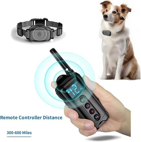 Tifoss Dog Shock Collar with Remote - 1000FT Dog Training Collar with 4Training Modes, Beep, Vibration, Shock, IPX7 Waterproof Rechargeable Electric Collar for All Breeds Sizes Dogs in Kuwait
