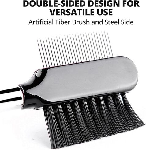 مشط لازالة بقع الدموع من قطعتين، فرشاة مشط عين الكلب مزدوجة الجوانب، اداة تشذيب للقطط والكلاب الصغيرة، متعددة الاغراض ولطيفة in Kuwait