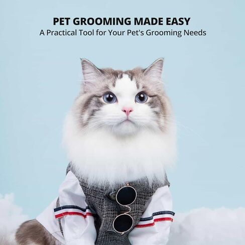 مشط لازالة بقع الدموع من قطعتين، فرشاة مشط عين الكلب مزدوجة الجوانب، اداة تشذيب للقطط والكلاب الصغيرة، متعددة الاغراض ولطيفة in Kuwait