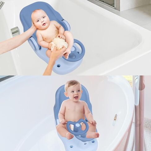 مقعد حمام للأطفال من جي بيست، كرسي حمام للأطفال قابل للتعديل بثلاث سرعات، أوضاع الجلوس والكذب، مقعد حمام للرضع مع 4 أكواب شفط قوية، مقعد حمام للرضع قابل للطي والتعليق (وردي) in Kuwait