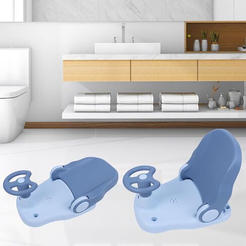 مقعد حمام للأطفال من جي بيست، كرسي حمام للأطفال قابل للتعديل بثلاث سرعات، أوضاع الجلوس والكذب، مقعد حمام للرضع مع 4 أكواب شفط قوية، مقعد حمام للرضع قابل للطي والتعليق (وردي) in Kuwait