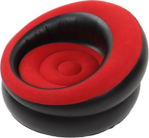 Inflatable Couch, Inflatable Lounge Chair, Foldable Flocking Air Sofa Inflatable Chair, Outdoor Lazy Sofa Couch Beanless Bag Chair, Portable Couch for Hiking, Camping & Picnic (Grey) in Kuwait