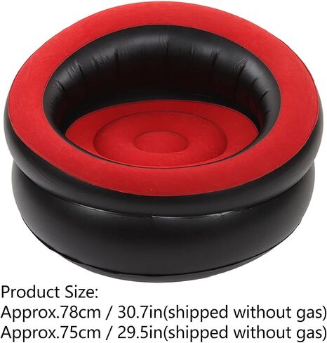 Inflatable Couch, Inflatable Lounge Chair, Foldable Flocking Air Sofa Inflatable Chair, Outdoor Lazy Sofa Couch Beanless Bag Chair, Portable Couch for Hiking, Camping & Picnic (Grey) in Kuwait