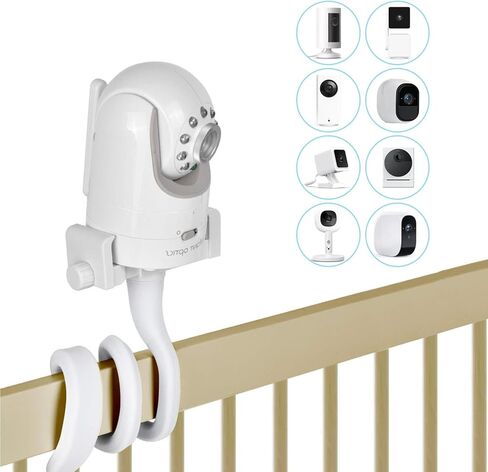 OWOKISO Universal Baby Monitor Camera Mount Compatible with Infant Optics DXR 8 & DXR-8 Pro, Flexible Crib Stand/Holder/Bracket/Shelf, for All Baby Monitor Cameras with 1/4 Screw in Kuwait