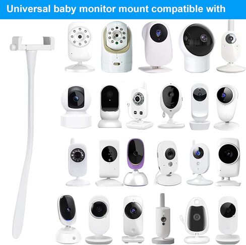 OWOKISO Universal Baby Monitor Camera Mount Compatible with Infant Optics DXR 8 & DXR-8 Pro, Flexible Crib Stand/Holder/Bracket/Shelf, for All Baby Monitor Cameras with 1/4 Screw in Kuwait