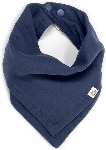 Kishu Baby Indi - Premium GOTS Certified Organic Bandana Scarf Bib (Charcoal) in Kuwait