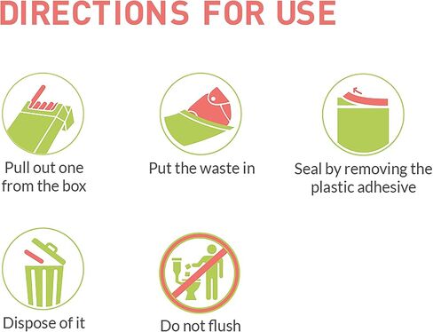 Bodyguard Baby Diaper Disposable Bags - 75 Bags | Odor Sealing for Diapers, Food Waste, Pet Waste, Sanitary Product Disposal | Durable and Unscented in Kuwait