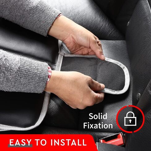 Car Seat Protector for Child Car Seat, Non-Slip Waterproof Car Seat Protector for Leather Seats with Thick Padding and Mesh Storage Pockets, Baby Seat Protectors Under Carseat in Kuwait