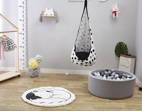 Hiltow Round Rugs Baby Rug Nursery Rugs Cute Fox Design Home Decoration Area Rugs Bedroom/Living Room Carpet Mat Baby Crawling Mats Kids Play Mat(Diameter : 39 inches) in Saudi Arabia