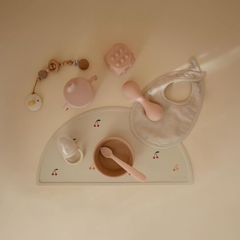 mushie Silicone Baby Shaker Rattle Toy | Ages 3+ Months (Dried Thyme) in Kuwait