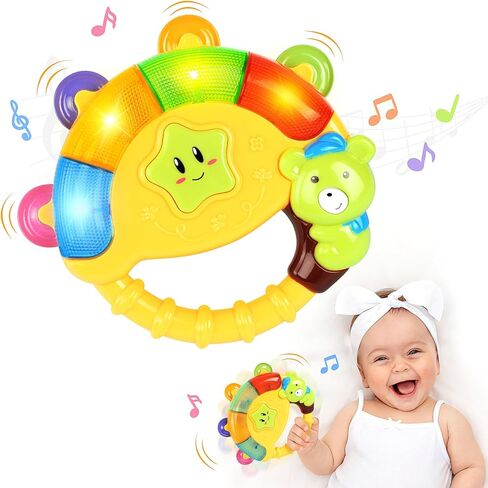 Baby Bear Bell Toy with Music Song Light¼colors may vary pinkgreenyellow in Kuwait