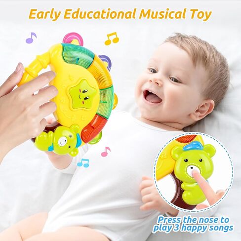 Baby Bear Bell Toy with Music Song Light¼colors may vary pinkgreenyellow in Kuwait