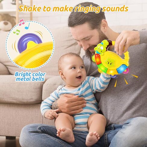 Baby Bear Bell Toy with Music Song Light¼colors may vary pinkgreenyellow in Kuwait