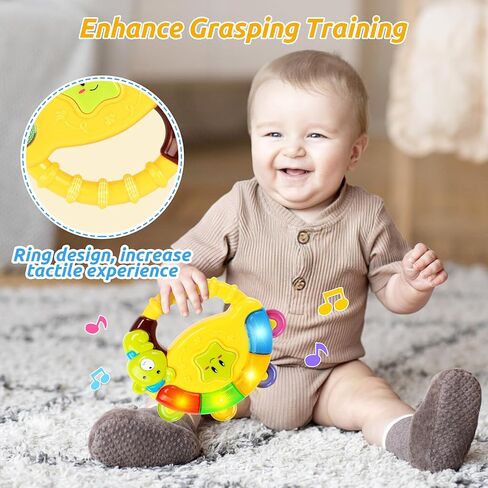 Baby Bear Bell Toy with Music Song Light¼colors may vary pinkgreenyellow in Kuwait