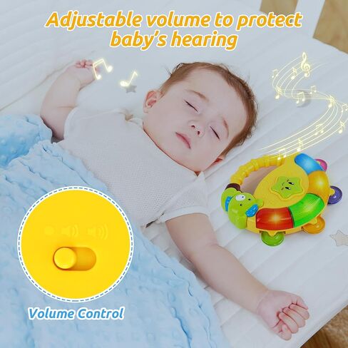 Baby Bear Bell Toy with Music Song Light¼colors may vary pinkgreenyellow in Kuwait