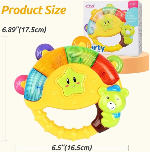 Baby Bear Bell Toy with Music Song Light¼colors may vary pinkgreenyellow in Kuwait