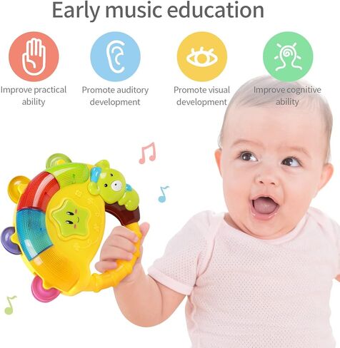 Baby Bear Bell Toy with Music Song Light¼colors may vary pinkgreenyellow in Kuwait