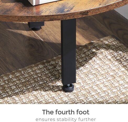 خزانة الكتب الصناعية VASAGLE، رف زاوية مكون من 5 طبقات، أثاث خشبي ذو مظهر خشبي مع إطار معدني للمنزل والمكتب ULLS35X، 12.8 × 13.4 × 62.6 بوصة، بني ريفي in Kuwait