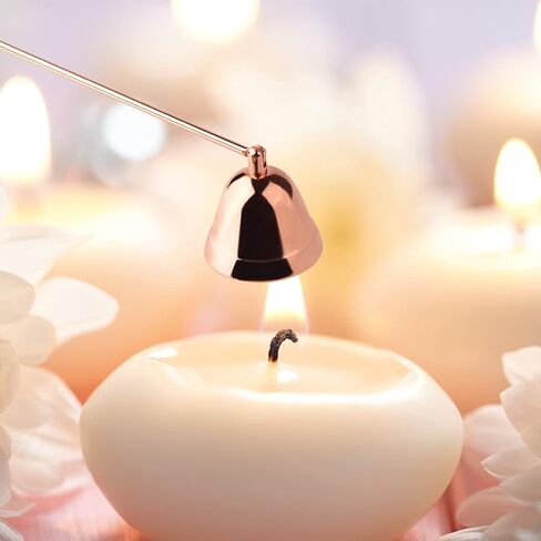 Candle Accessory Set, Candle Wick Trimmer，Candle Cutter, Candle Snuffer, 3 in 1 Candle Care Kit (Rose Gold) in Kuwait