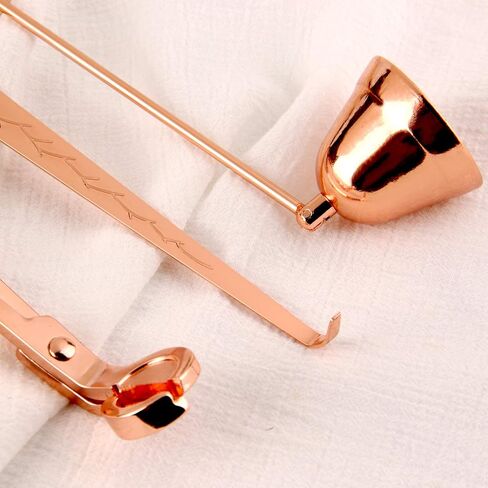 Candle Accessory Set, Candle Wick Trimmer，Candle Cutter, Candle Snuffer, 3 in 1 Candle Care Kit (Rose Gold) in Kuwait