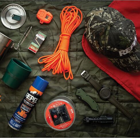 طارد البيرميثرين للملابس والعتاد الطارد للحشرات، يستخدم على المعدات الخارجية والخيام وأكياس النوم، يطرد البعوض والقراد والعث (رذاذ الأيروسول) 6.5 أونصة سائلة in Kuwait