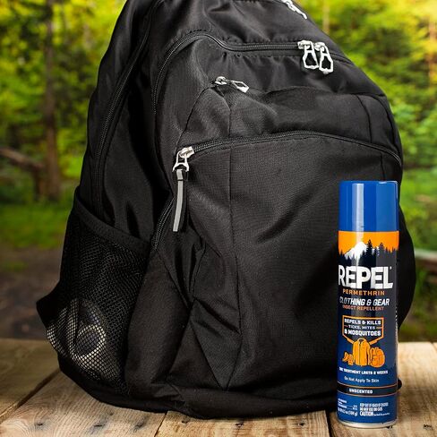 طارد البيرميثرين للملابس والعتاد الطارد للحشرات، يستخدم على المعدات الخارجية والخيام وأكياس النوم، يطرد البعوض والقراد والعث (رذاذ الأيروسول) 6.5 أونصة سائلة in Kuwait