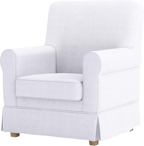 غطاء Ektorp Jennylund البديل مصنوع خصيصًا ومتوافق مع كرسي IKEA Jennylund. غطاء أريكة كرسي بذراعين (قطن أبيض متين) in Kuwait