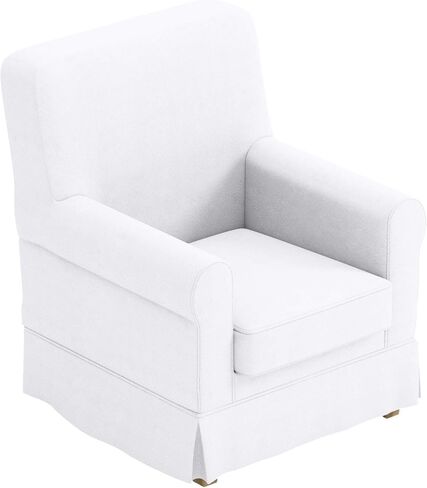 غطاء Ektorp Jennylund البديل مصنوع خصيصًا ومتوافق مع كرسي IKEA Jennylund. غطاء أريكة كرسي بذراعين (قطن أبيض متين) in Kuwait