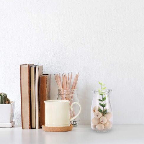 24 قطعة من برطمانات الزجاج سعة 100 مل، زجاجات زجاجية صغيرة سعة 100 مل مع أغطية فلين، زجاجات صغيرة لجرعات حليب صغيرة، برطمانات لطيفة للحفلات هدايا الزفاف مع 30 قطعة علامات لاصقة وشريط خيش 20 متر in Kuwait