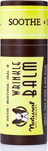 Natural Dog Company Wrinkle Balm, 2 oz. Stick, Dog Lotion for Dry Itchy Skin, Cleans Wrinkles, Yeast Infection Treatment for Dogs, Plant Based, Frenchie Dog Accessories, Made in USA in Kuwait