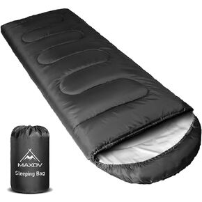 MAXOV Sleeping Bags for Adults Mens Warm Wide Sleeping Bag for Camping Big and Tall Sleeping Bags for Backpacking Lightweight 4 Season Warm & Cool Weather with Compression Sack in Kuwait