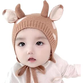 IMLECK Cartoon Cow Pattern Baby Knit Hat for Baby Kids Boys Girls in Saudi Arabia