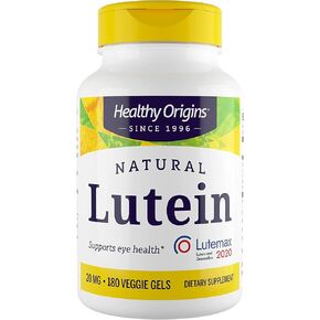 لوتين صحي من أصول صحية (Lutemax 2020)، 20 مجم - للرؤية الصحية وصحة العين - مكمل مع زياكسانثين - مكمل نباتي وغير معدّل وراثيًا وخالي من الغلوتين - 60 مادة هلامية نباتية in Kuwait