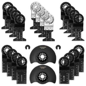 شفرات متذبذبة من ستارلوك، 24 قطعة من شفرات المنشار متعددة الادوات، شفرة خشبية ستارلوك العالمية، شفرة معدنية سريعة الفك متعددة الادوات متوافقة مع بوش وفين وماكيتا in Kuwait