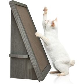 WAY BASICS Premium Cat Scratcher Incline Wedge Scratchy Ramp - لوحة z ذات الوجهين تدوم لفترة أطول 5 مرات (النعناع البري العضوي من Silvervine مجانًا)