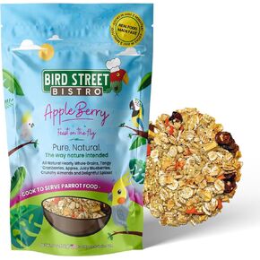 Bird Street Bistro Parrot Food - Parakeet Food - Cockatiel Food - Bird Food - Cooks in 3-15 min w/Natural & Organic Grains - Legumes - Non-GMO Fruits, Vegetables, & Healthy Spices in Kuwait