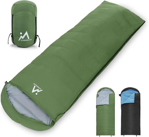 Down Sleeping Bag, 32-41℉ 600 Fill Power Sleeping Bag for Cold Weather 3 Season, Ultralight Compact Portable Backpacking Sleeping Bag with Compression Sack for Adults Youth Camping Hiking in Kuwait