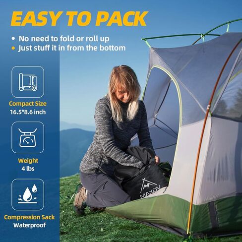 MAXOV Sleeping Bags for Adults Warm XL Sleeping Bag for Cold Weather Camping Outdoor Mens Big and Tall Sleeping Bags for 4 Season with Compression Sack Black in Saudi Arabia