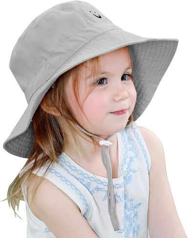 MaxNova Toddler Sun Hat Smile Face UPF 50+ Baby Bucket Hat for Boys Girls 0-5 Years in Saudi Arabia