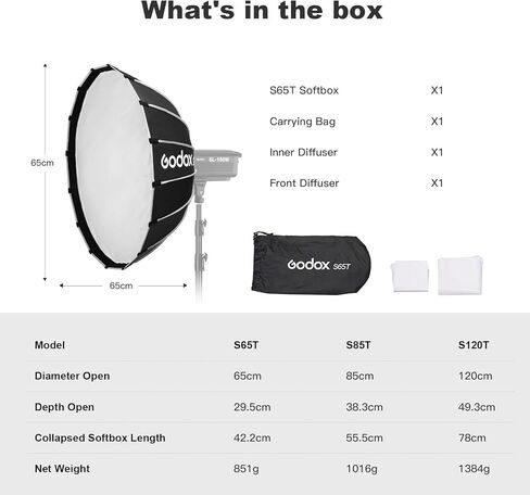 Godox S120T 47.3 "شبكة مظلة سوفت بوكس in Kuwait