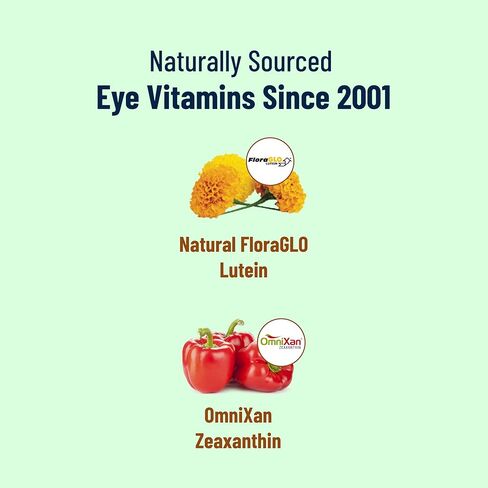 Super Lutein 444 Eye - Unique & Clear Eye Vitamins - Lutein Max Vision Vitamins for Eyes - Zeaxanthin Plus Lutein Eye Vitamins - Clear Eye Supplements for Adults in Saudi Arabia