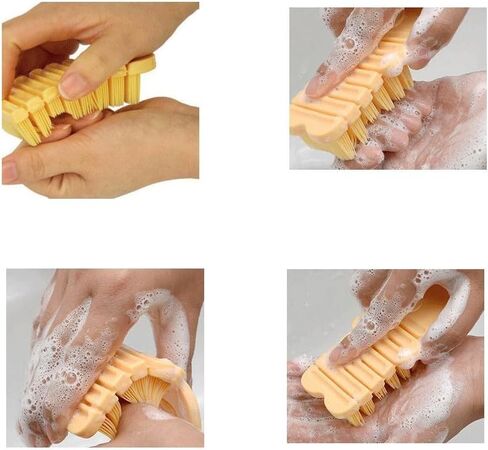 JINCH Nail Scrubber Brush Kids, Finger Nails Scrub Scrubbing Cleaning Brushes with Soft Bristle for Baby Children, Cute Animal Style and 2 Colors Choice (Pink) in Saudi Arabia