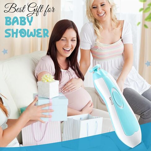 6 in 1 Baby Nail Clippers & File Kit - Nail Trimmer Electric with LED Light & 6 Replaceable Grinding Heads for Safe & Easy Finger & Toe Nail Care & Polish of Babies, Infants, Toddlers, Kids & Newborn in Saudi Arabia