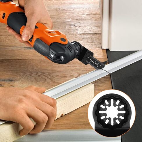 شفرات متذبذبة من ستارلوك، 24 قطعة من شفرات المنشار متعددة الادوات، شفرة خشبية ستارلوك العالمية، شفرة معدنية سريعة الفك متعددة الادوات متوافقة مع بوش وفين وماكيتا in Kuwait