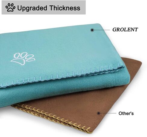 جرولنت بطانية صوف للحيوانات الاليفة للكلاب والجراء والقطط والحيوانات الاليفة من 6 قطع (متعددة الالوان 30 × 20 انش) in Kuwait